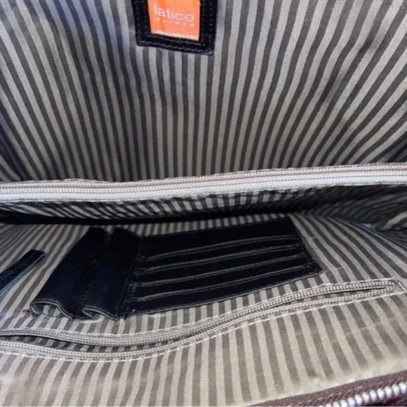 latico brown leather computer bag - Picture 10 of 11